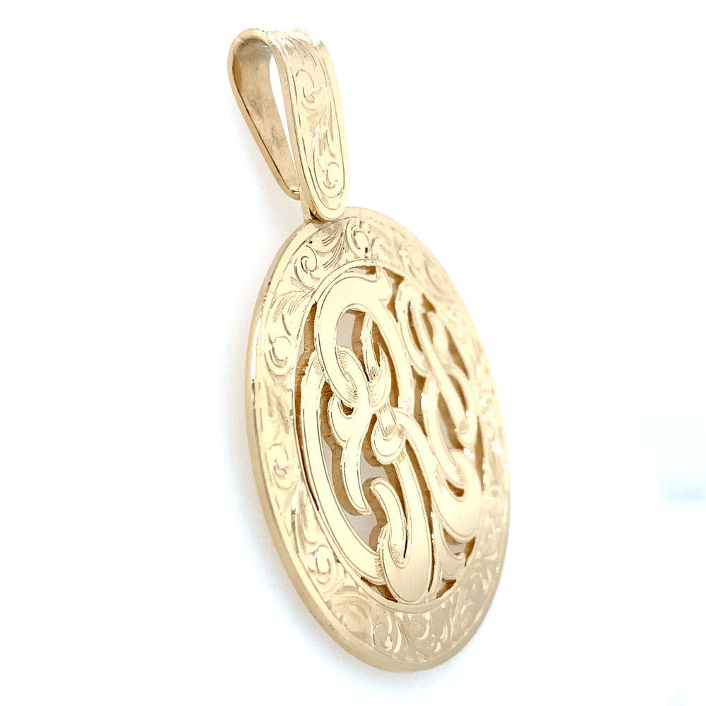 Estate Monogram Pendant