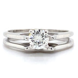 Estate 0.40ct Solitaire Wedding Set
