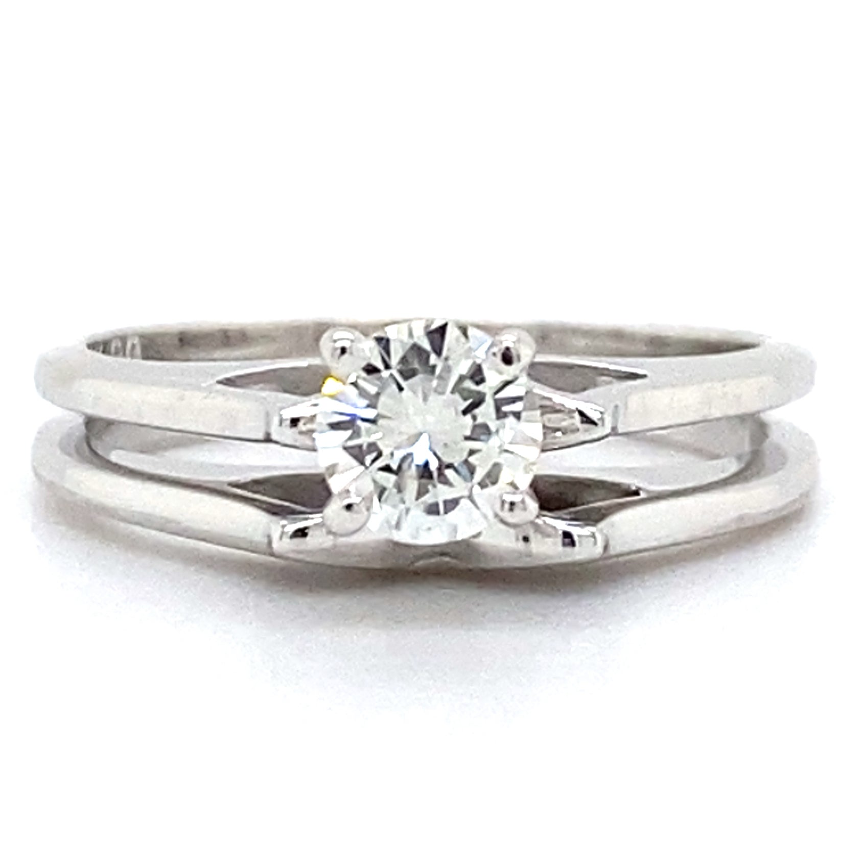 Estate 0.40ct Solitaire Wedding Set