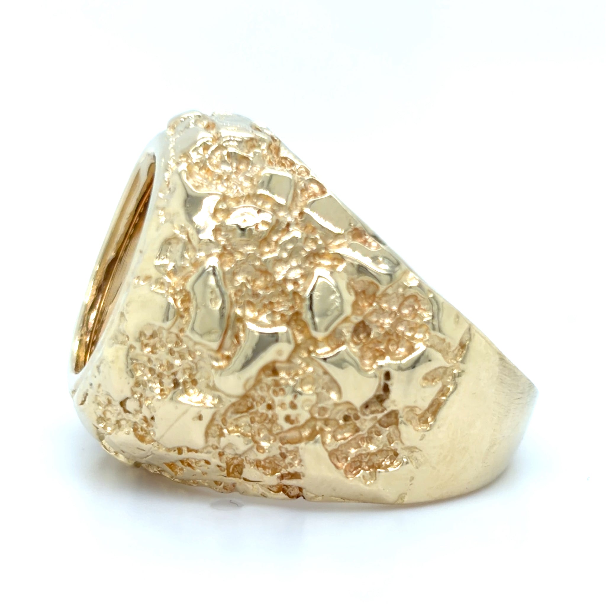 Estate 1990 Liberty Coin Nugget Ring