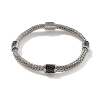 Icon Extension Silver Lava Four Station Chain Bracelet by John Hardy