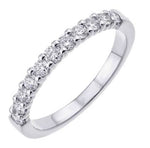 14K White Gold 0.50ct SI G-H LAB GROWN Diamond Wedding Band