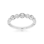 14K White Gold 0.25cttw VS2 G Diamond Wedding Band by DFU