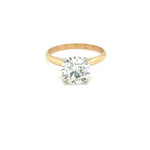 14K Yellow & White Gold LAB GROWN 2.10ct G VS1 Round Cut Diamond Engagement Ring