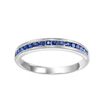 10K Stackable Blue Sapphire Ring