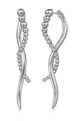 Sterling Silver Bujukan Drop Earrings by Gabriel