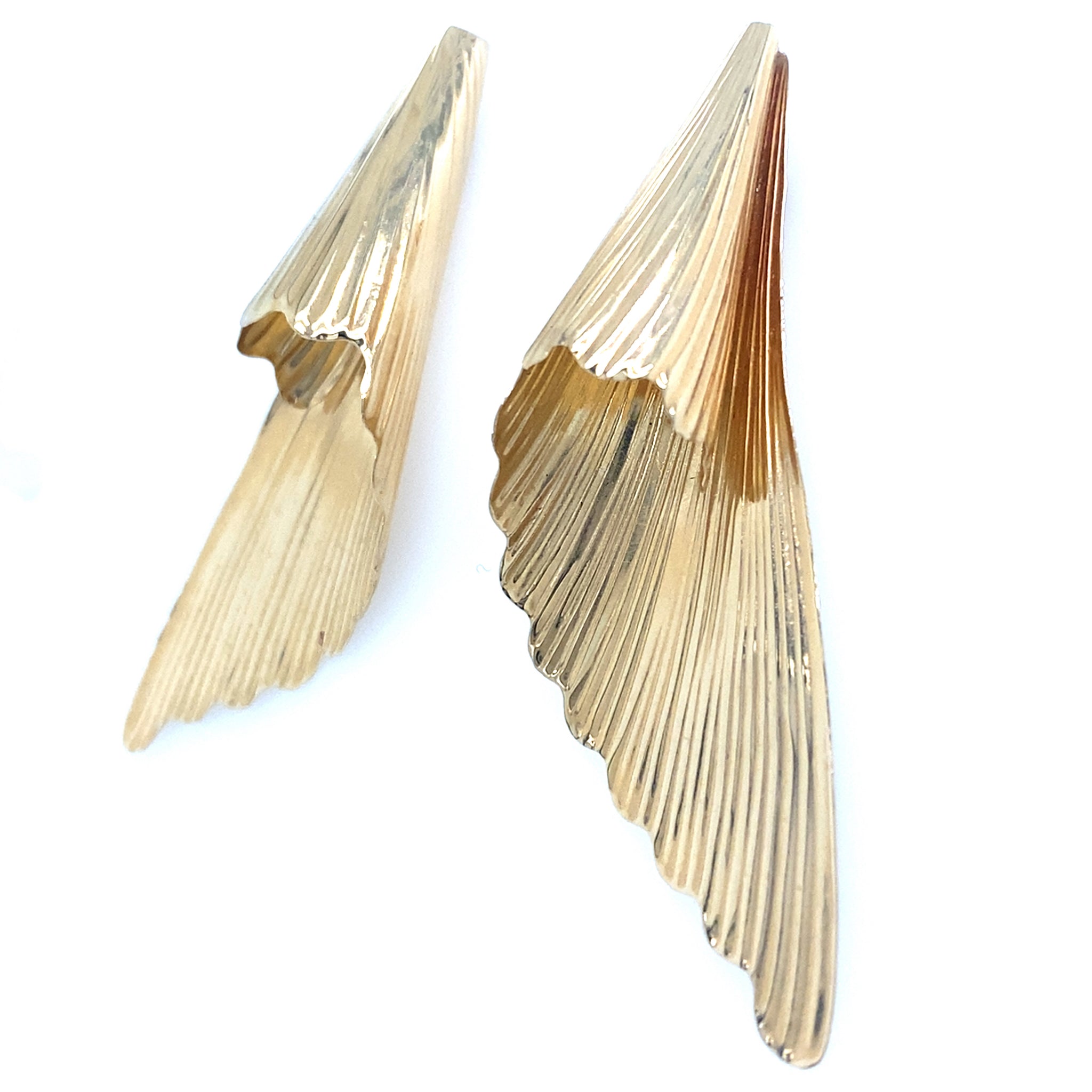 Estate Fluted Statement Earrings