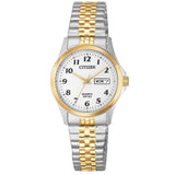 Ladies Quartz Two-Tone Stainless Steel Bracelet Watch by Citizen