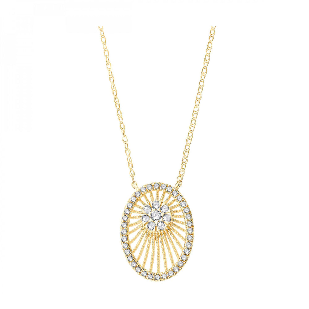 10K Yellow Gold 0.20cttw Diamond Pendant