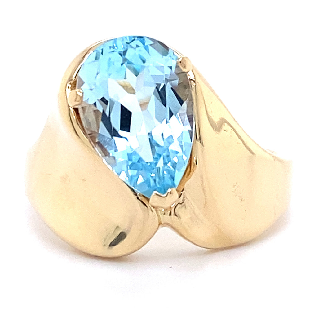 Estate Sky Blue Topaz Ring