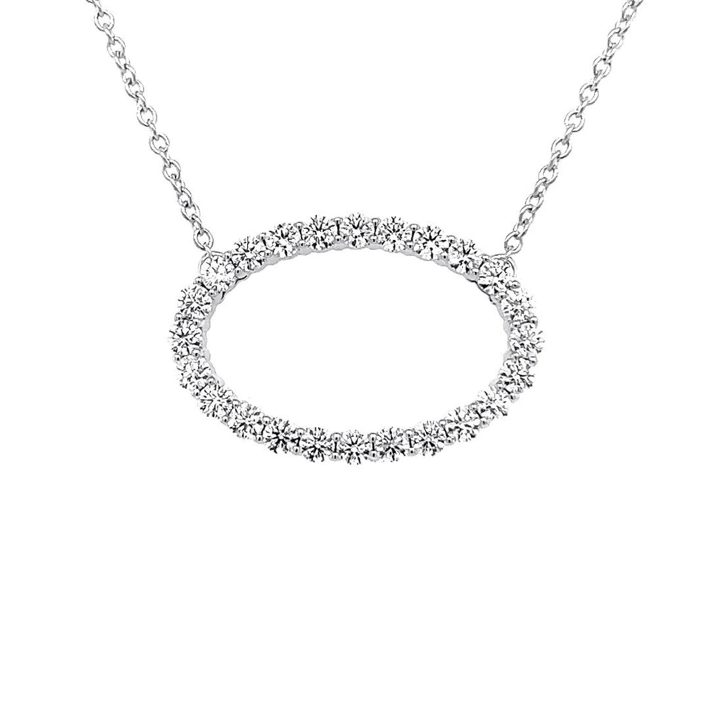Hearts on Fire Large Oval Diamond Necklace