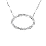 Hearts on Fire Large Oval Diamond Necklace