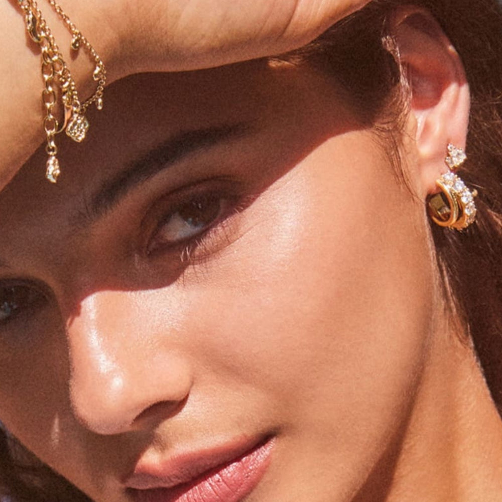 Livy Gold Plated Huggie Earrings by Kendra Scott