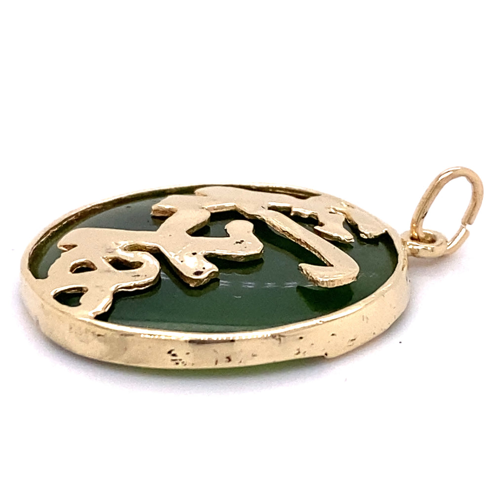 
            
                Load image into Gallery viewer, Estate Green Jade Pendant
            
        