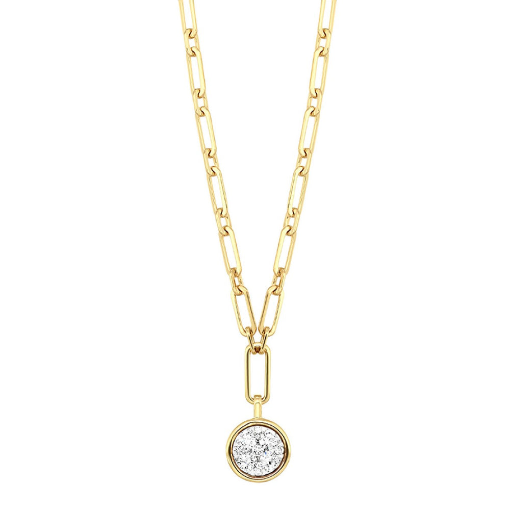 14K Yellow Gold 0.3cttw Diamond Necklace