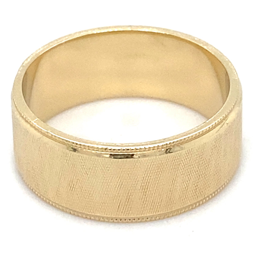 Estate 8mm Textured Wedding Band