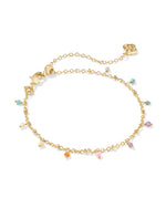 Camry Gold Plated Pastel Mix Bead Delicate Chain Bracelet by Kendra Scott