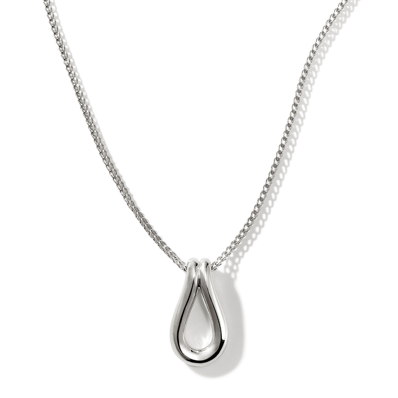 Surf Sterling Silver Link Pendant on Chain Necklace by John Hardy