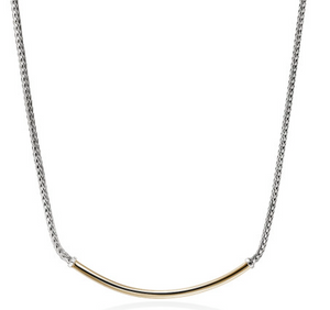 JH Essentials 14K Gold & Silver 2.5mm Mini Chain Necklace 16-18" by John Hardy