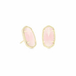 Elle Gold Plated Rose Quartz Earrings, by Kendra Scott