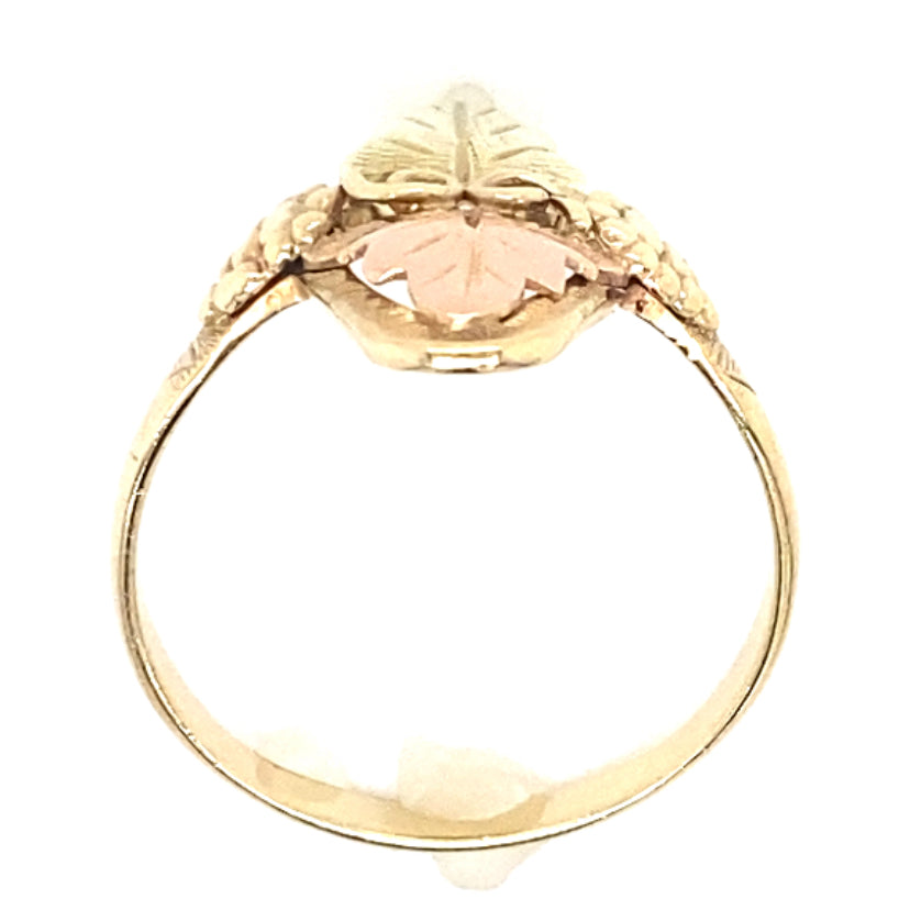 Estate Black Hills Gold Navette Ring