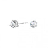 14K White Gold 0.75cttw Diamond Stud Earrings