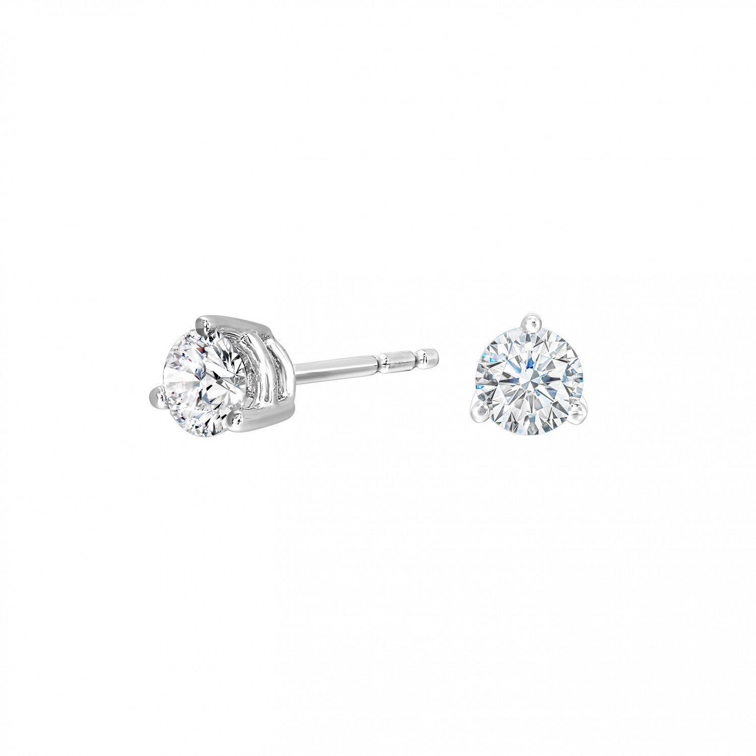 14K White Gold 0.75cttw Diamond Stud Earrings
