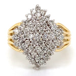 Estate Diamond Waterfall Ring