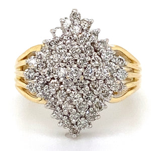 Estate Diamond Waterfall Ring