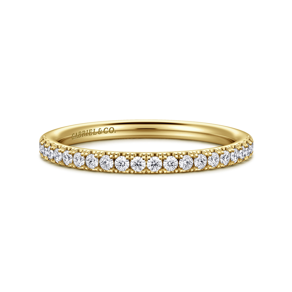 Yellow Gold Diamond Matching Wedding Band
