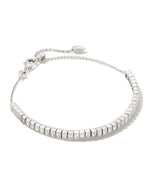 Gracie Rhodium Plated Tennis Necklace with White CZ by Kendra Scott