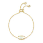 Elaina Yellow Gold Plated Adjustable Chain Bracelet in Dichroic Glass by Kendra Scott