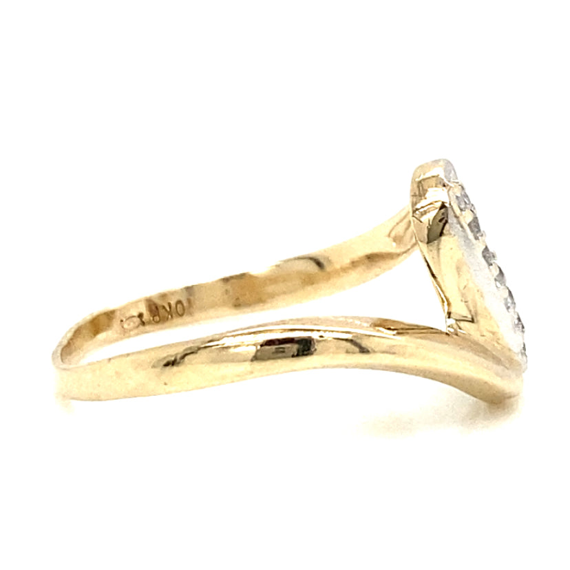 Estate Dainty Bypass Ring