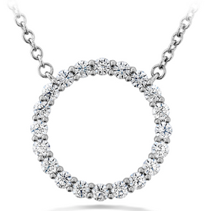 Hearts on Fire Diamond Signature Circle Pendant