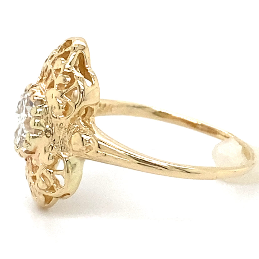 Estate 1ct Filigree Ring