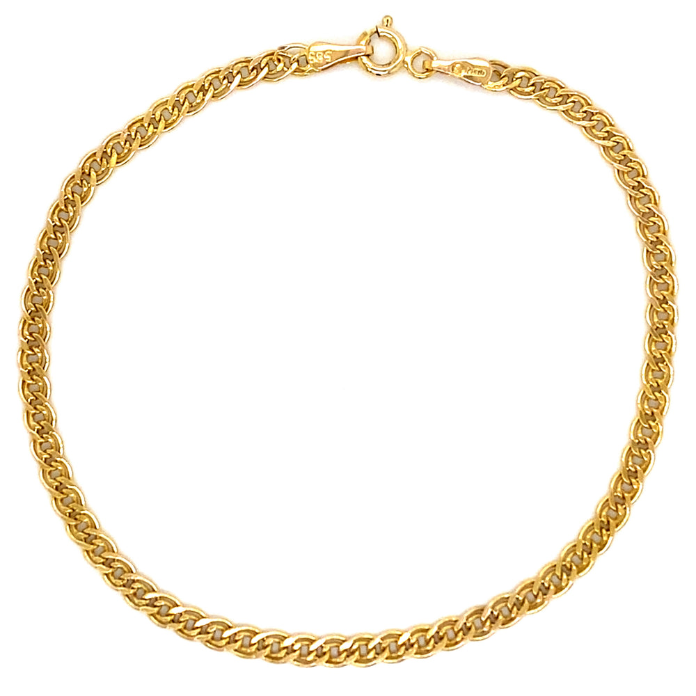 Estate 7.5" Double Cable Link Bracelet