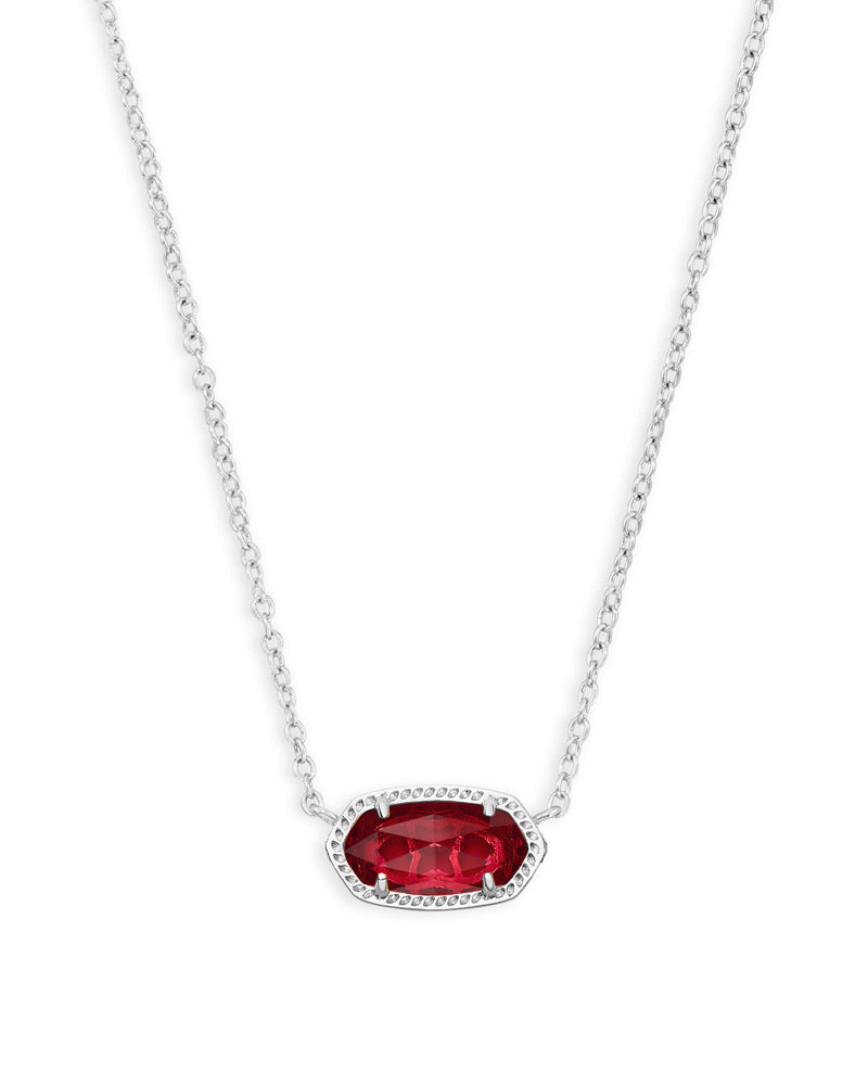 Elisa Silver Plated Pendant Necklace In Berry by Kendra Scott