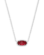 Elisa Silver Plated Pendant Necklace In Berry by Kendra Scott
