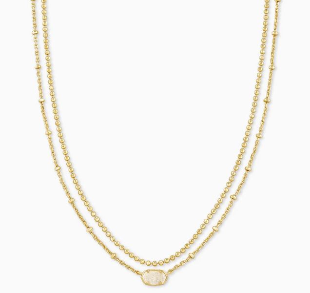 Gold Plated Multi Strand Necklace by Kendra Scott