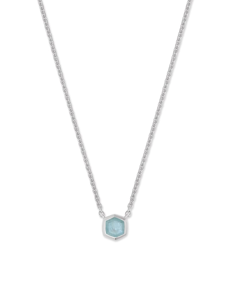 Davie Sterling Silver Pendant, Aquamarine by Kendra Scott