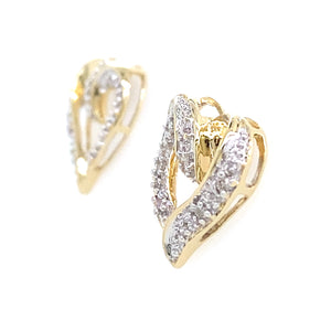 Estate Heart Earrings