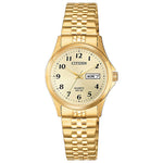 Stainless Steel Gold-Tone Ladies Quartz WR50 Expandable Band Watch by Citizen