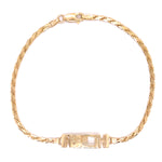 Estate 14K Yellow Gold "RICH" Bracelet