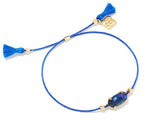 Everlyne Gold Plated Friendship Bracelet in Navy Abalone by Kendra Scott