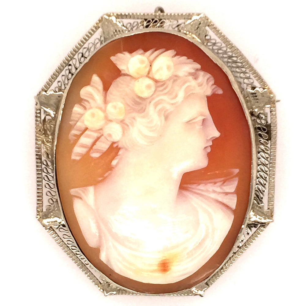 Estate Cameo Pin