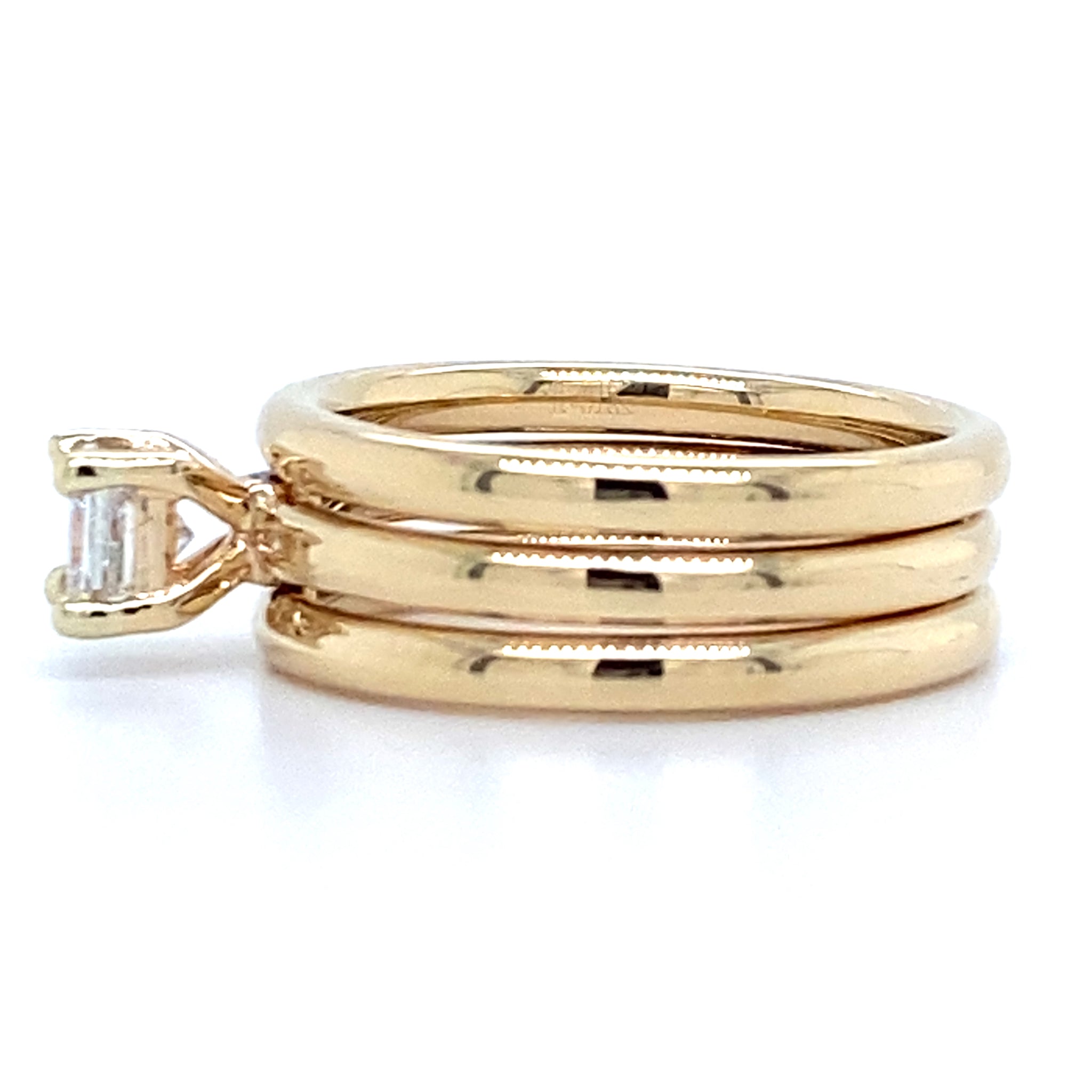 Estate Princess Cut Solitaire Ring