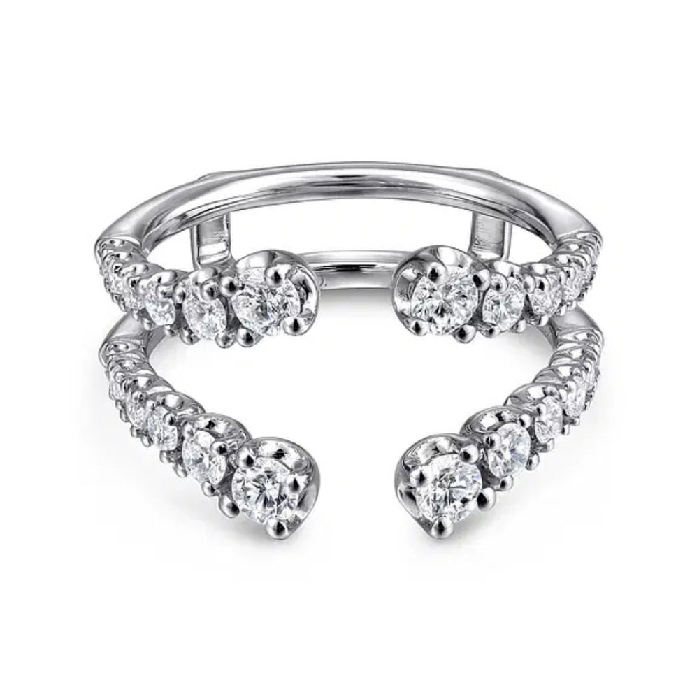 14K White Gold Diamond Ring Enhancer