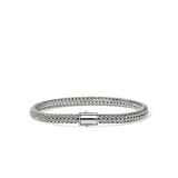 Icon Silver 5mm XS Bracelet with Pusher Clasp Sz UL by John Hardy