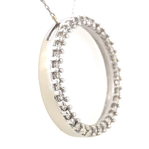 Estate Diamond Circle Necklace