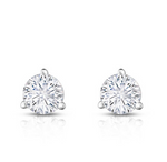 14K White Gold 1.01cttw I-J I1 Diamond Stud Earrings